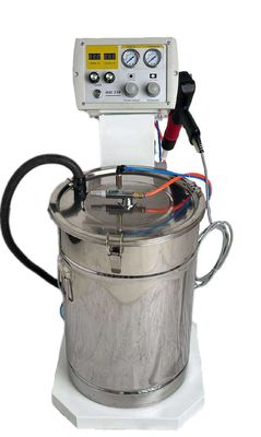 Disesuaikan HXC-310 Kartrid Bubuk awet Vakuum Adsorpsi Lapisan Elektrostatik Metal Spraying Machine Dengan Roller