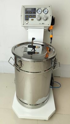 HXC-310 Powder Cartridge Vacuum Coating Electrostatic Metal Spraying Machine dengan Roller