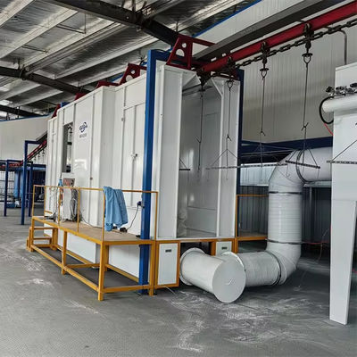 Heavy Duty Powder Coating Conveyor Systems Menghemat Daya Kebisingan Rendah