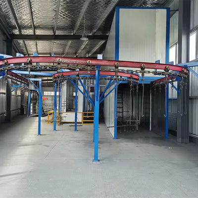 Heavy Duty Otomatis Powder Coating Machine Mengurangi limbah Scratch Proof