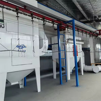 Non-Standard Horisontal Powder Coating Line Untuk Substrat Baja Berat 10000 KG