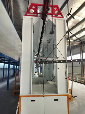 Non-Standard Horisontal Powder Coating Line Untuk Substrat Baja Berat 10000 KG