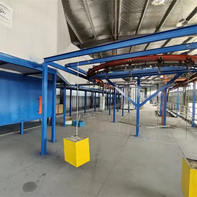 Non-Standard Horisontal Powder Coating Line Untuk Substrat Baja Berat 10000 KG