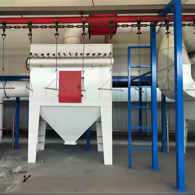 Non-Standard Horisontal Powder Coating Line Untuk Substrat Baja Berat 10000 KG