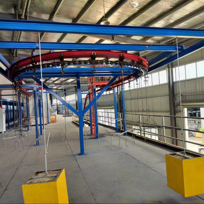 Kompak Otomatis Powder Coating Line Mudah Kontrol Otomatis Powder Coating Sistem