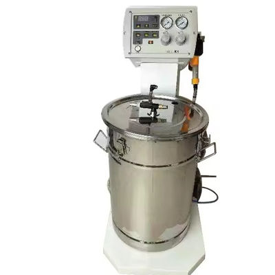 54*56*75 Manual Spray Gun Vacuum Adsorption Powder Spraying Machine dengan Roda