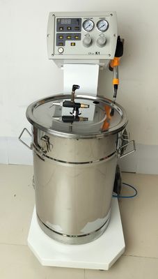 54*56*75 Manual Spray Gun Vacuum Adsorption Powder Spraying Machine dengan Roda