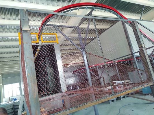 Kapasitas Tinggi Otomatis Powder Coating Line Operasi Keamanan Powder Coat Paint Line