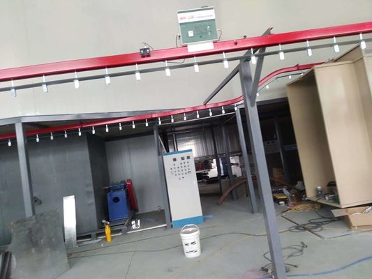 Kapasitas Tinggi Otomatis Powder Coating Line Operasi Keamanan Powder Coat Paint Line