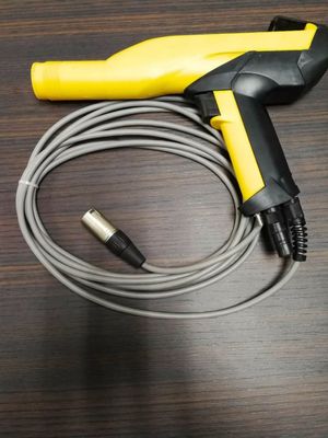 200mm Spray Distance Electrostatic Powder Coat Gun untuk proyek pelapis logam