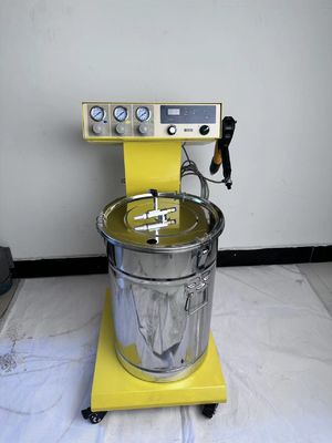 Garis produksi lapisan penyemprotan listrik untuk senapan cat bubuk aluminium elektrostatik