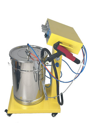 Substrat Baja Pistol Lapisan Serbuk Elektrostatik Manual Ekonomi untuk Permukaan Logam