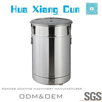 Kapasitas besar stainless steel Powder Coating Bucket Hopper untuk Coating Production Line