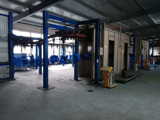 Mesin penyemprotan otomatis bergantian yang dapat disesuaikan untuk lapisan serbuk elektrostatik