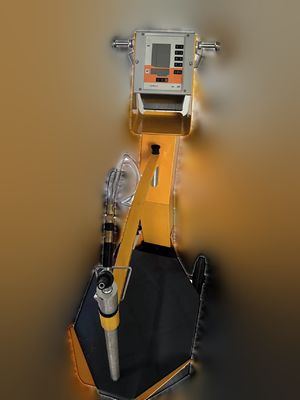 Electrostatic Gun Painting Machine Powder Coating Booth untuk Substrate Baja