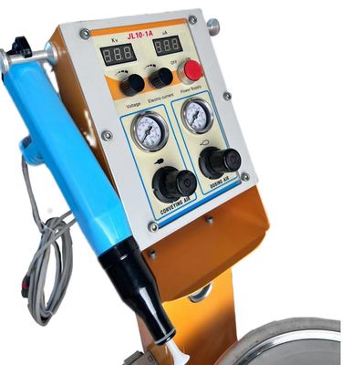 110V/220V Substrat Baja Powder Coating Booth Machinery dengan Semprot Otomatis dan Pistol
