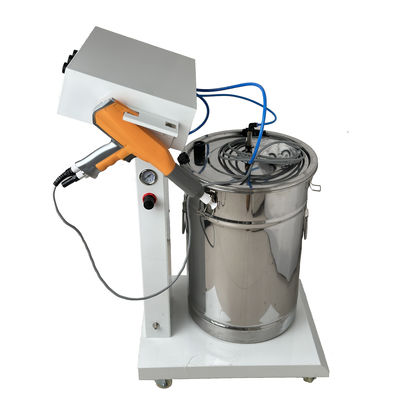 Mesin Lapisan Serbuk Substrat Baja Lapisan Serbuk Elektrostatik Booth untuk Lapisan