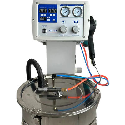 Mesin pelapis bubuk permukaan logam dengan senapan penyemprotan elektrostatik manual
