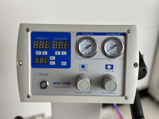 Mesin pelapis bubuk permukaan logam dengan senapan penyemprotan elektrostatik manual