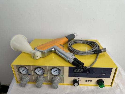 Low Maintenance Cost Mini Portable Metal Powder Painting Machine dengan Hopper Kecil