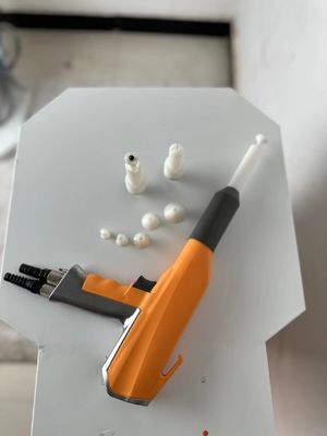 Electrostatic Manual Powder Coating Gun Precision Control Anti Korosi